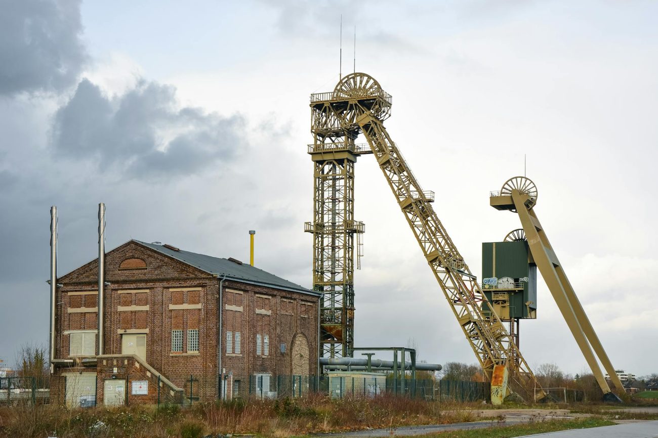 Explore the historic mining site in Velbert, Germany showcasing classic industrial architecture.